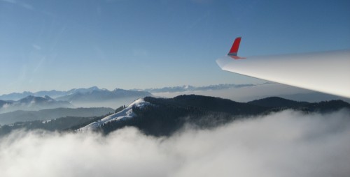 Blick aus der IT zum Zwiesel und zur Zugspitze