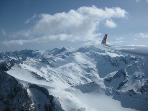 Blick auf den Alpenhauptkamm